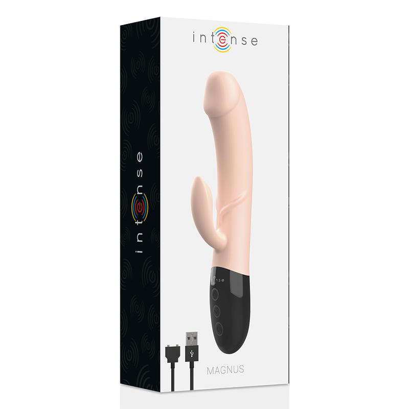 INTENSE - MAGNUS DUAL RECHARGEABLE VIBRATOR NATURAL
