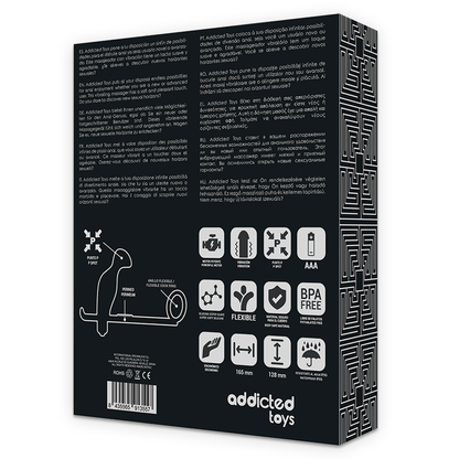 Comprar ADDICTED TOYS Plug Anal Con Anillo Silicone Negro 12 CM – Diseño Innovador Para Estimulación Confortable-Noxtic