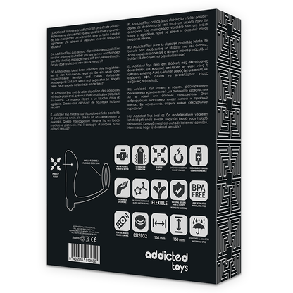 ADDICTED TOYS Anilla Pene Con Plug Anal – Diseño Recargable Con Control Remoto Para Estimulación Sensacional